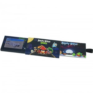 中国格安価格中国カスタム デザイン メディア デジタル ビデオ パンフレット 2.4 インチ スライド名刺 LCD スクリーン付き