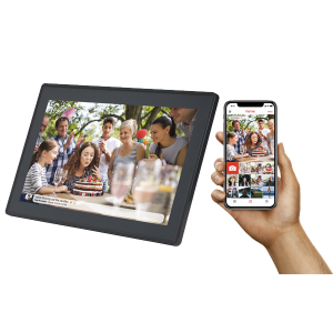 Rama cu ecran tactil de 13 inchi Partajați fotografii Videoclipuri Aplicația Frameo Wifi Personalizați-vă ramele foto digitale cu etichetă privată