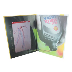 Shell Helix Ultra 10 palcový Ips LCD Pozdrav Video Brožúra Prehrávač kariet Korešpondenčný lístok na reklamu