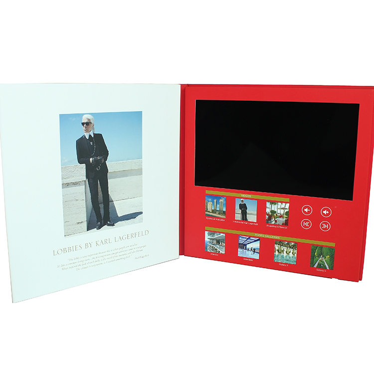 Sotheby's Real Easte Luxus-Marketing-Geschenk-Dreifach-Hardcover-10-Zoll-Videobroschüre Ausgewähltes Bild