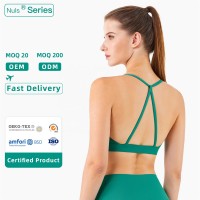 Halter Neck Yoga Bra With Hollow Open Back