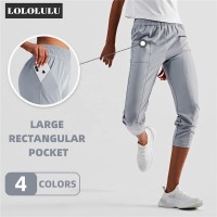 Semi-Elastic Trousers Leg Sports Pant With Pocket