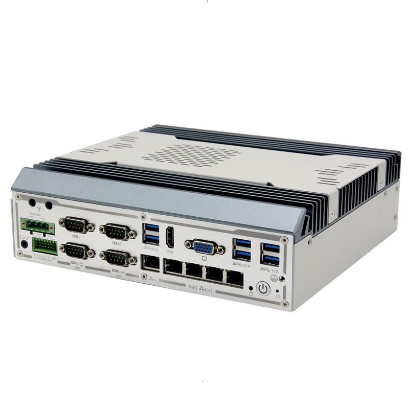 စွမ်းဆောင်ရည်မြင့် စက်မှုဘောက်စ် PC – 5*Intel I210AT Ethernet (4*PoE) ပါရှိသည်။