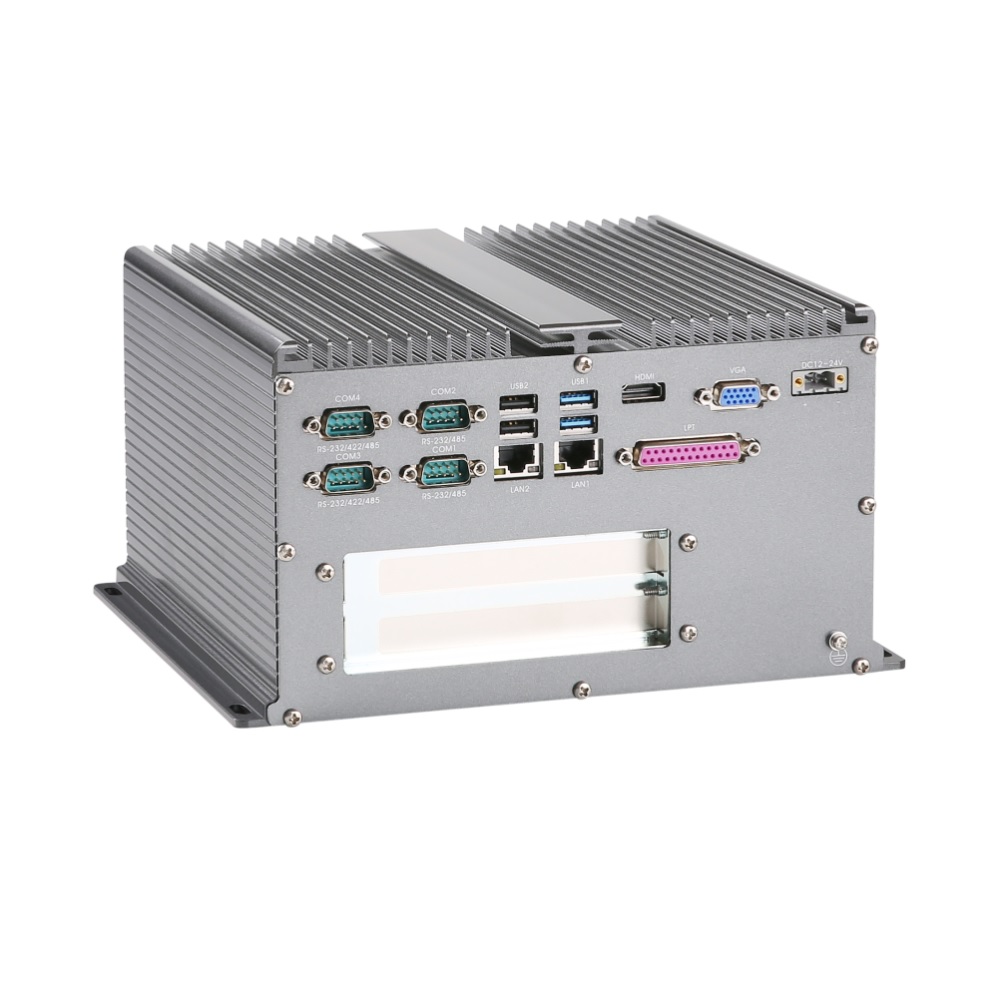 低消費電力ファンレス PC – i5-7267U/2GLAN/6USB/6COM/2PCI