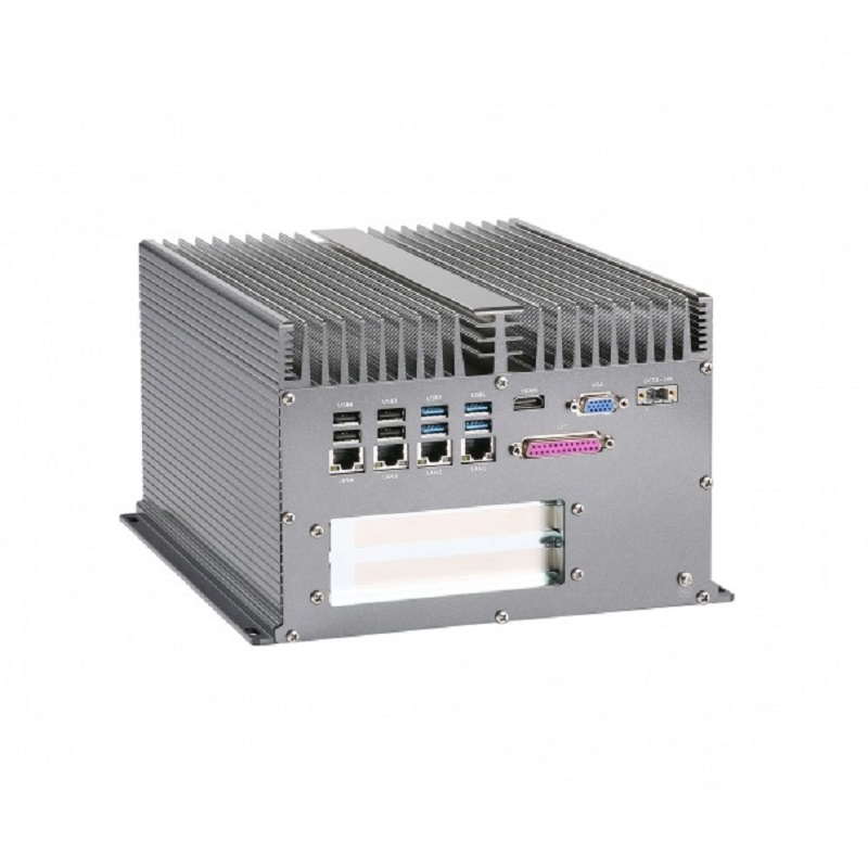 高性能ファンレスBOX PC – i7-6700HQ/4GLAN/10COM/10USB/2PCI