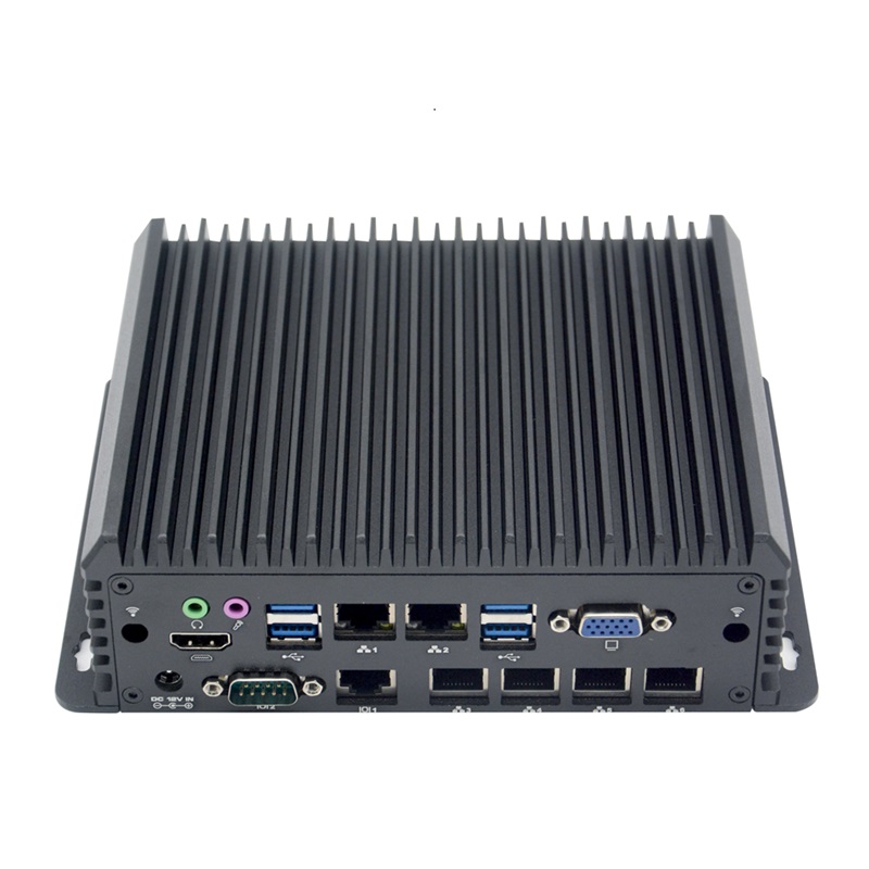 Multi-LAN Fanless Computer - Core i7-8565U/6GLAN/6USB/2COM