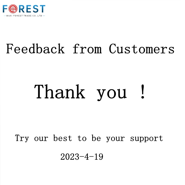 Thanks for feedback from our customers