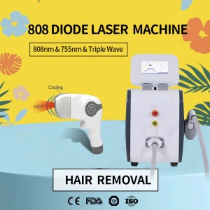 Germany laser portable 3 wave diode laser hair removal machine