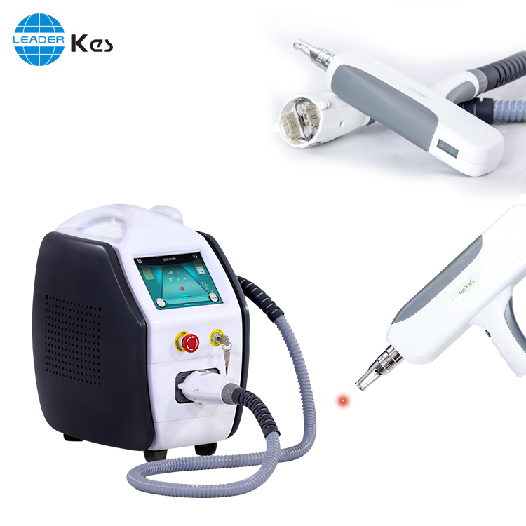 Portable Q Switched ND YAG Laser Tattoo Removal Carbon Peeling Laser Machine