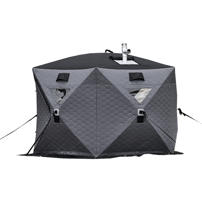 Star Hub Tent Portable Pop Up Ice Fishing Angler Thermal Hub Shelter Tent