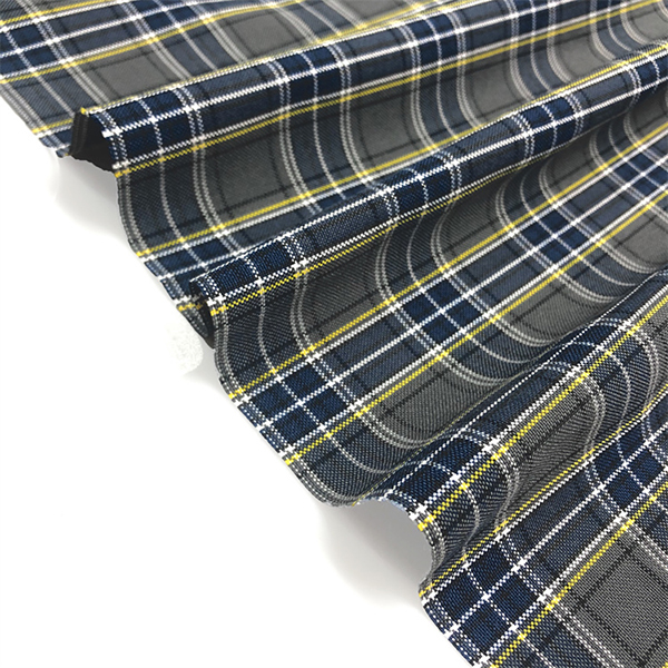 customized yarn dyed checked 100 polyester plaid fabric school uniform skirt