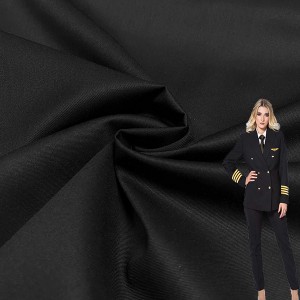 High quality winter polyester rayon elastic twill pilot uniforms fabric YA17048sp