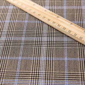 Italian suit woven check garment tartan polyester viscose mens suit fabric