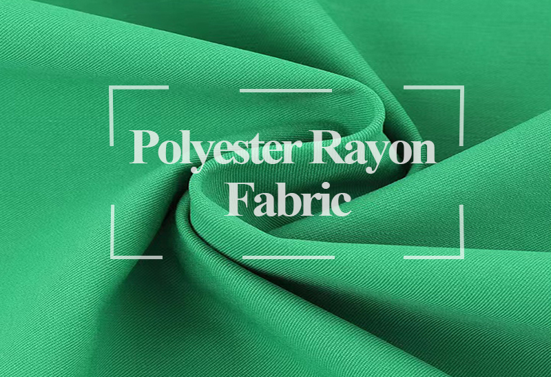 What can “polyester rayon fabric” be used for and what are its advantages?