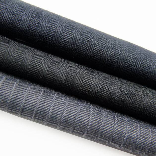 Herringbone 30% wool blend fabric wholesale