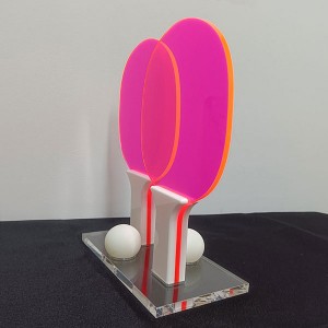 Set Ping Pong Acrylig - Lliw Personol