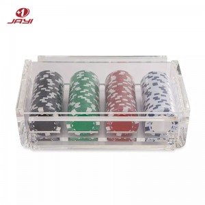 Rack/bandeja de fichas de pôquer em acrílico personalizado - JAYI