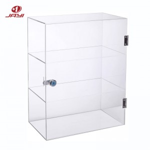 Factory Cheap Acrylic Trophy Display Case - Custom Clear Acrylic Countertop Display Case With Lock Manufacturer – JAYI – JAYI