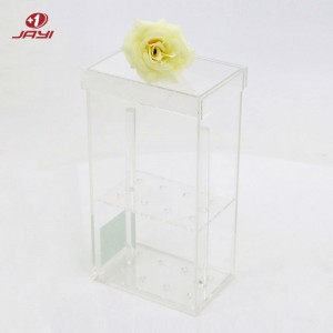 Custom Clear Acrylic Rose Box Umthengisi-JAYI