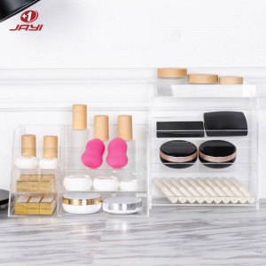 Kev cai Acrylic Skincare Storage Box – Makeup Organizer |JAYI