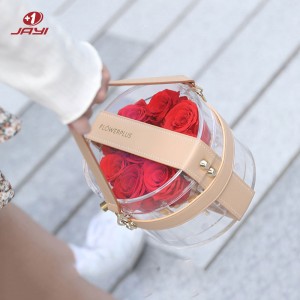 Custom Round Acrylic Rose Flower Box |JAYI