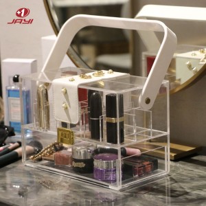 Custom Clear Acrylic Makeup Storage Box with Drawer and lid – JAYI