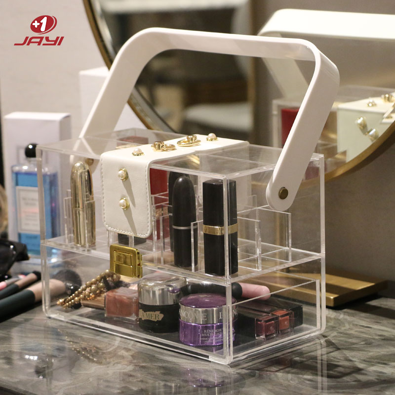 Scatola di almacenamento di maquillaje in acrilico persunalizatu - JAYI Featured Image