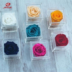 Custom Single Preserved Rose Acrylic Box |JAYI