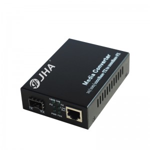 Cheap price Optical Transmitter - 10/100/1000TX – 1000X SFP Slot | USB Fiber Media Converter JHA-GS11U – JHA