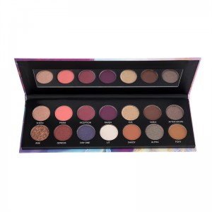 14 Colors Makeup Eyeshadow Palette, Waterproof Cosmetic Beauty Kit