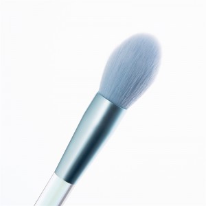 Conjuntos de pincéis de maquiagem de sombras para cosméticos profissionais azuis 8 peças
