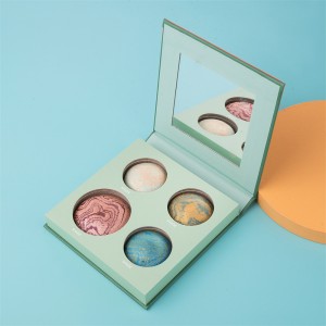 Professional 4 Colors Cosmetic Baked Eye Shadows Palette