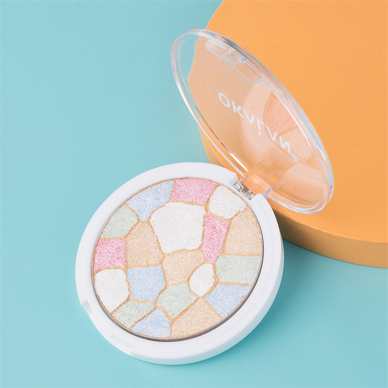 Multi-colored Make up Powder Glitter Face Highlighter Makeup Palette Featured Image