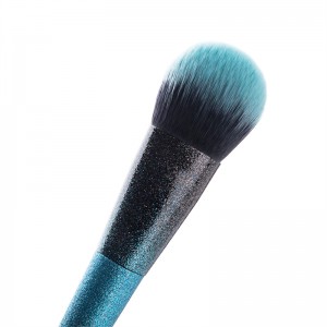 7 STÜCKE Neue Farbverlauf Blau Make-up Kosmetik Pinsel Set Tools