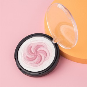 OEM Private label  2 in 1 Waterproof Highlighter Blush Palette