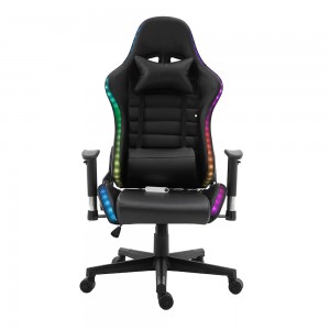 China wholesale Gaming Chair With Monitor Suppliers –  Modern Colorful Design Black PU Leather Swivel Computer Ergonomic Adjustable Gaming Chair For Gamer – ANJI JIFANG