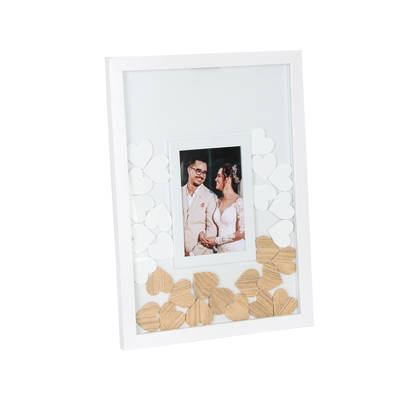 Wedding Guest Book Alternative na may Wooden Hearts