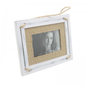 Marcs rústics de fusta amb vidre real per mostrar fotos de 4 x 6 polzades per penjar a la paret i taules