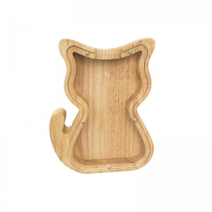 Wooden Animal Shaped Personalized Piggy Bank Saving Coin Box