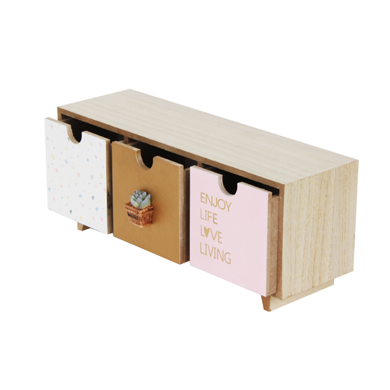 قاب های ذخیره سازی پایه میز چوبی جعبه چوبی رنگ شده با PU