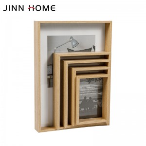 Houten 5 Pack Gallery Shadow Box Wall Frame Set