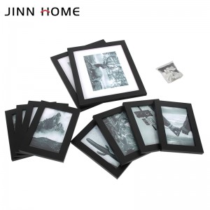 Conjunt de collage de marcs moderns negres de 10 peces Galeria d'imatges