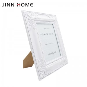 White Painting Wood Photo Frame MDF Board with customized Sculpsit Exemplum
