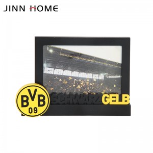 Black Wooden Picture Frame Photo Frame Football Memory Tabletop Display