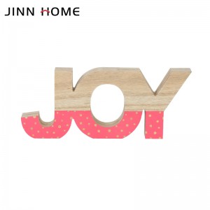 Jinn Home JOY Cartells de fusta Adorns de taula