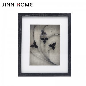 Jinn Home Linen Black Wood Shadow Box Marc de fotos Disseny personalitzat