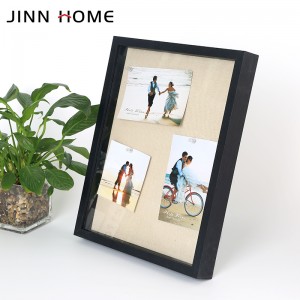 11× 14 Jin Shadow Box fireemu pẹlu Ọgbọ Board