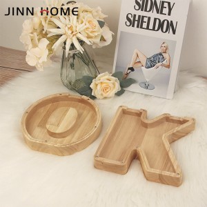 Wooden Letter A to Z Money Saving Box na may DIY Stickers