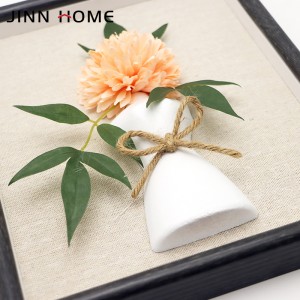 9″x11″ Canvas Shadow Box Wooden Photo Frame Vase Flower Decor