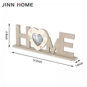 Jinn Home НАЧАЛО Дървени табели с букви Блокове Декорация за маса